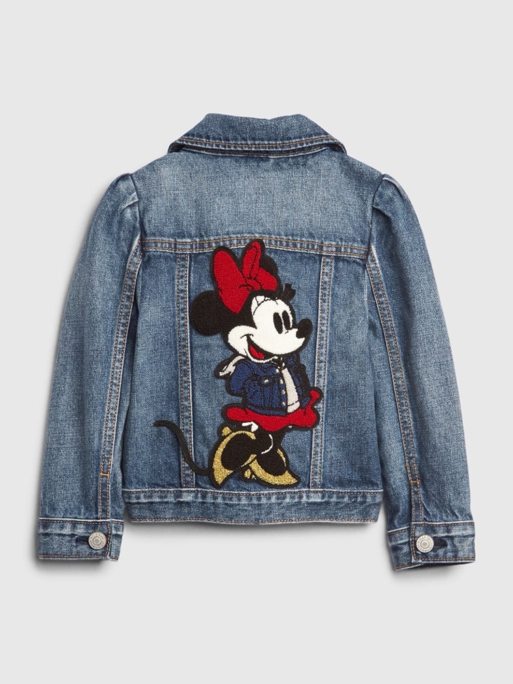 Gap × Disney Kid's Minnie Mouse Icon Denim Jacket, Size 5